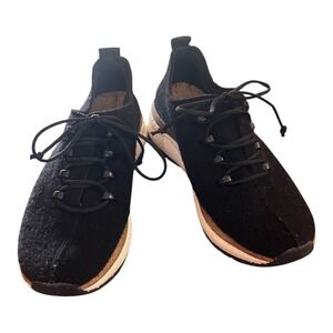 OTBT Courier Black Wool Alpaca Blend Lace Up Sneakers Womens 8M 9933